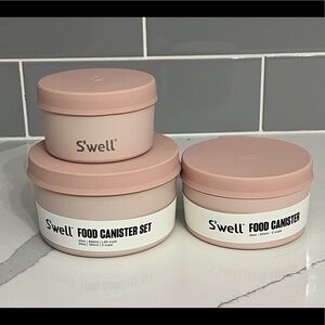 Swell dusty pink canister set